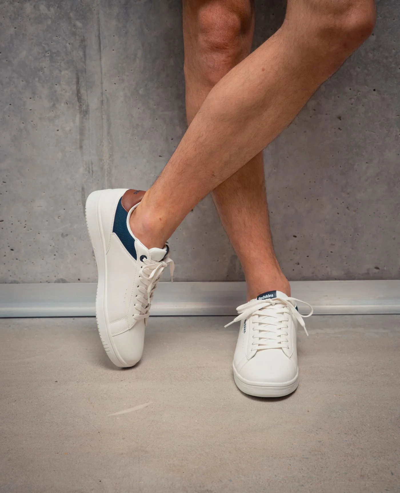 Baskets blanches / marines / cognacs GUNRAY - Image 6