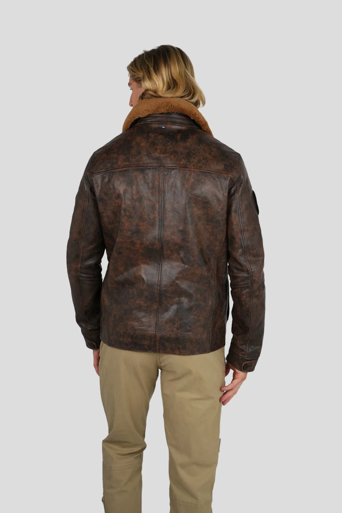 BLOUSON EN CUIR CANADIAN AERONEF - Image 9