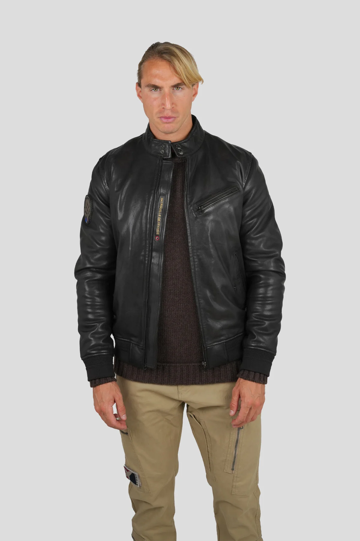 BLOUSON EN CUIR CARDINAL ALPHA - Image 3