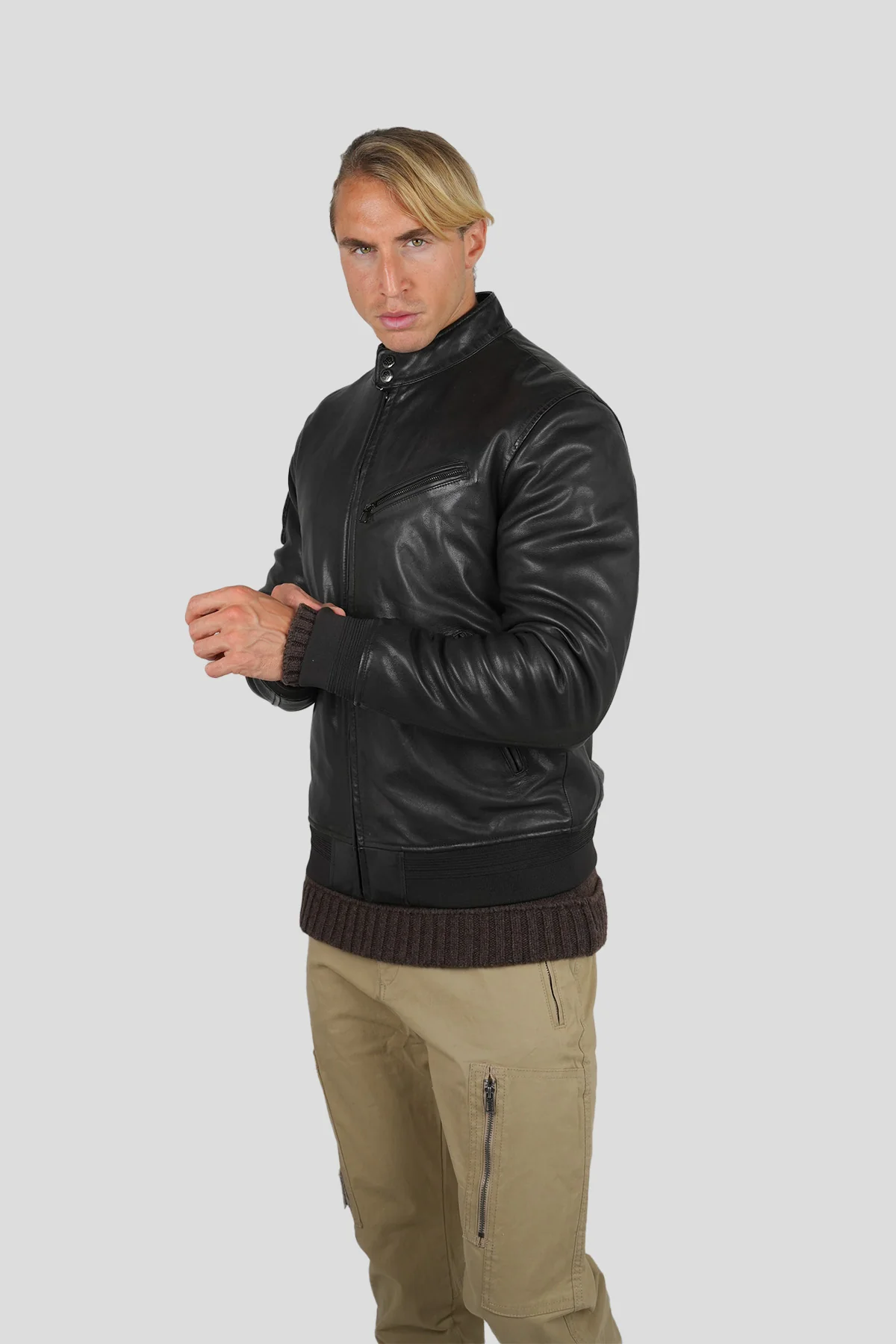 BLOUSON EN CUIR CARDINAL ALPHA - Image 5