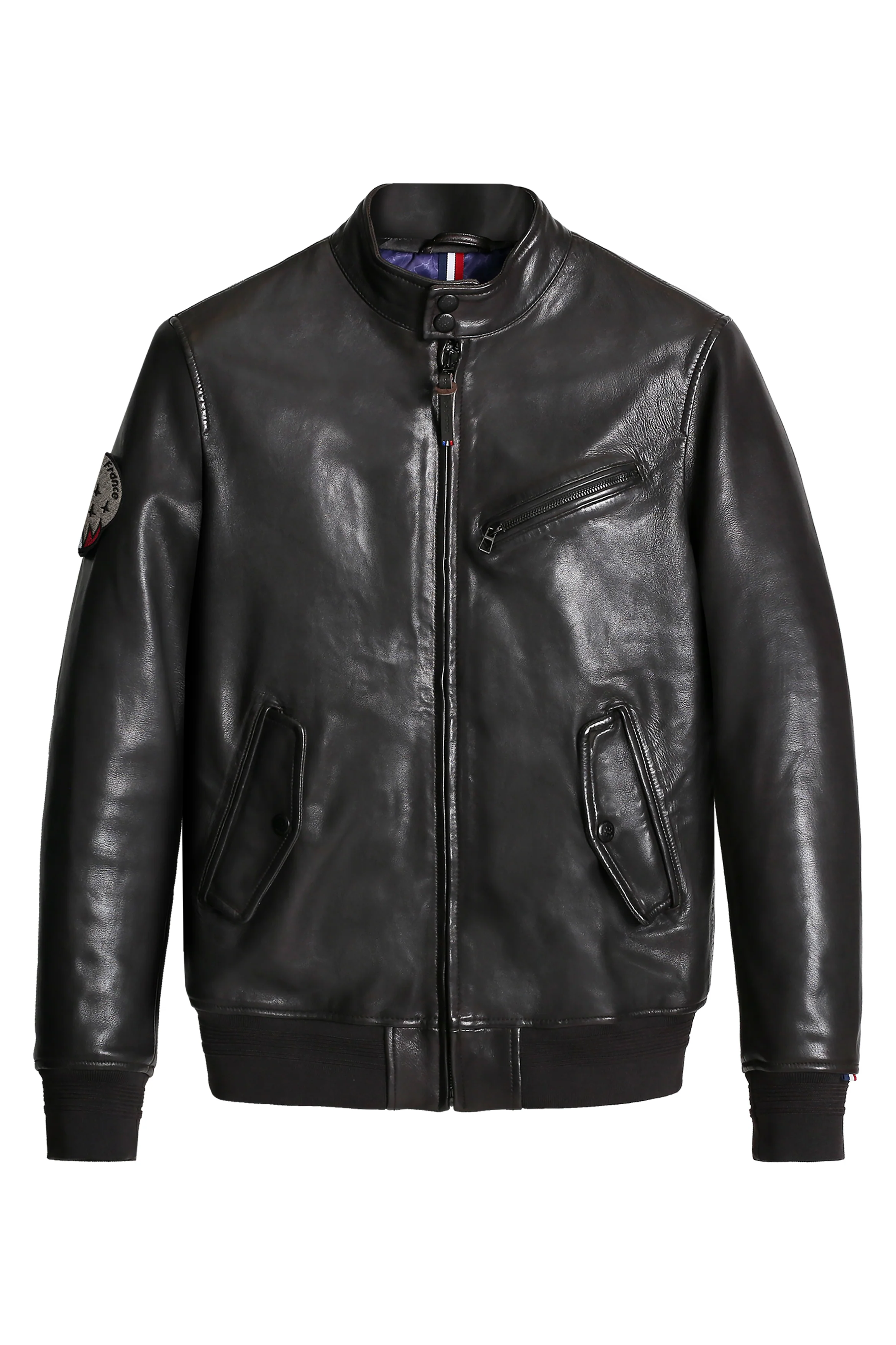BLOUSON EN CUIR CARDINAL ALPHA - Image 7