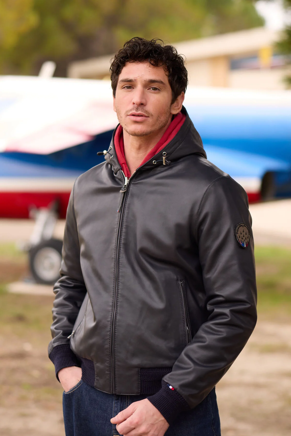 BLOUSON REVERSIBLE EN CUIR DRONE AIR - Image 4