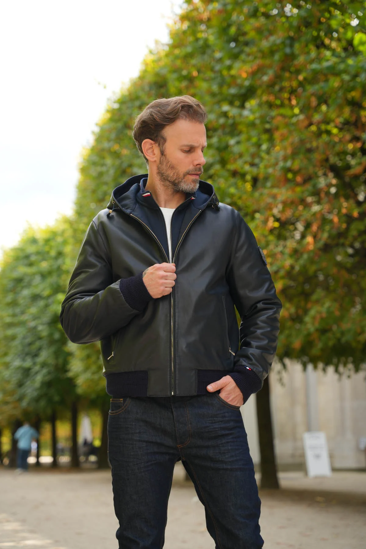 BLOUSON REVERSIBLE EN CUIR DRONE AIR - Image 6