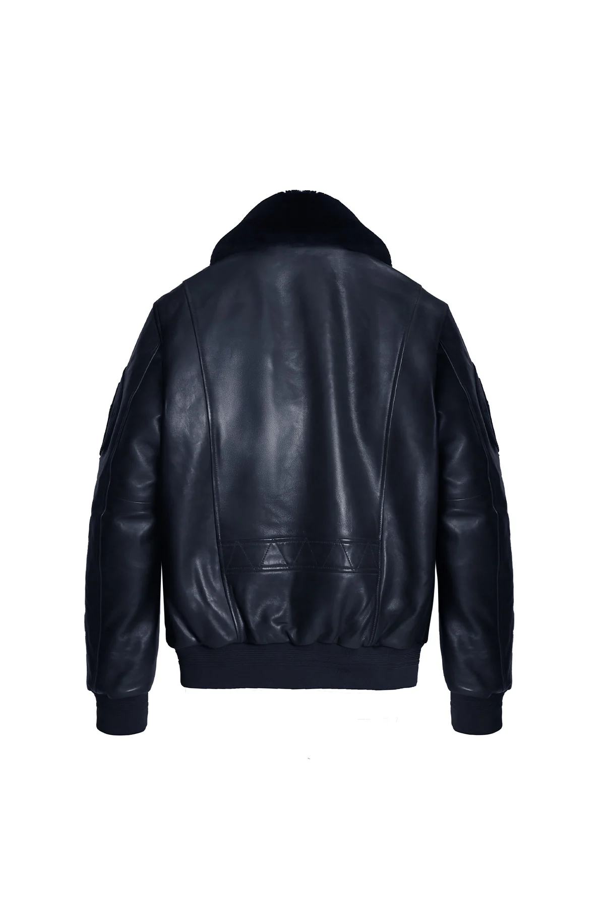 BLOUSON EN CUIR RAFAL 2.0 YCON Marine - Image 6