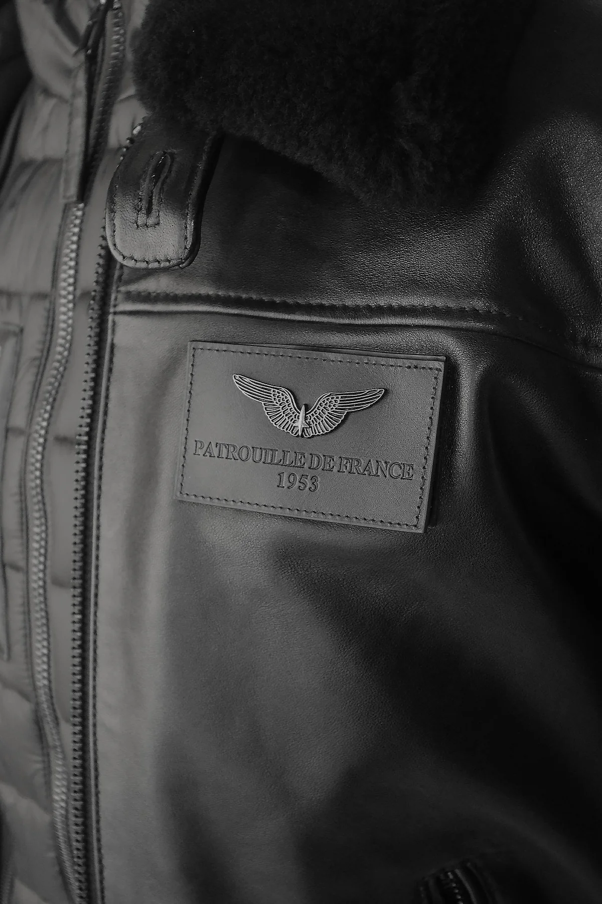 BLOUSON EN CUIR RAFAL 2.0 YCON Noir - Image 4