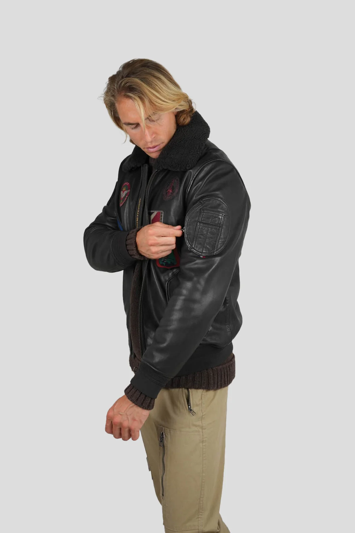 BLOUSON EN CUIR RANGER ALPHA - Image 3