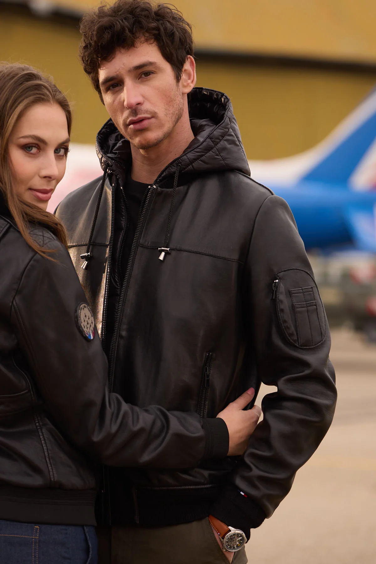 BLOUSON EN CUIR STONE AIR - Image 4