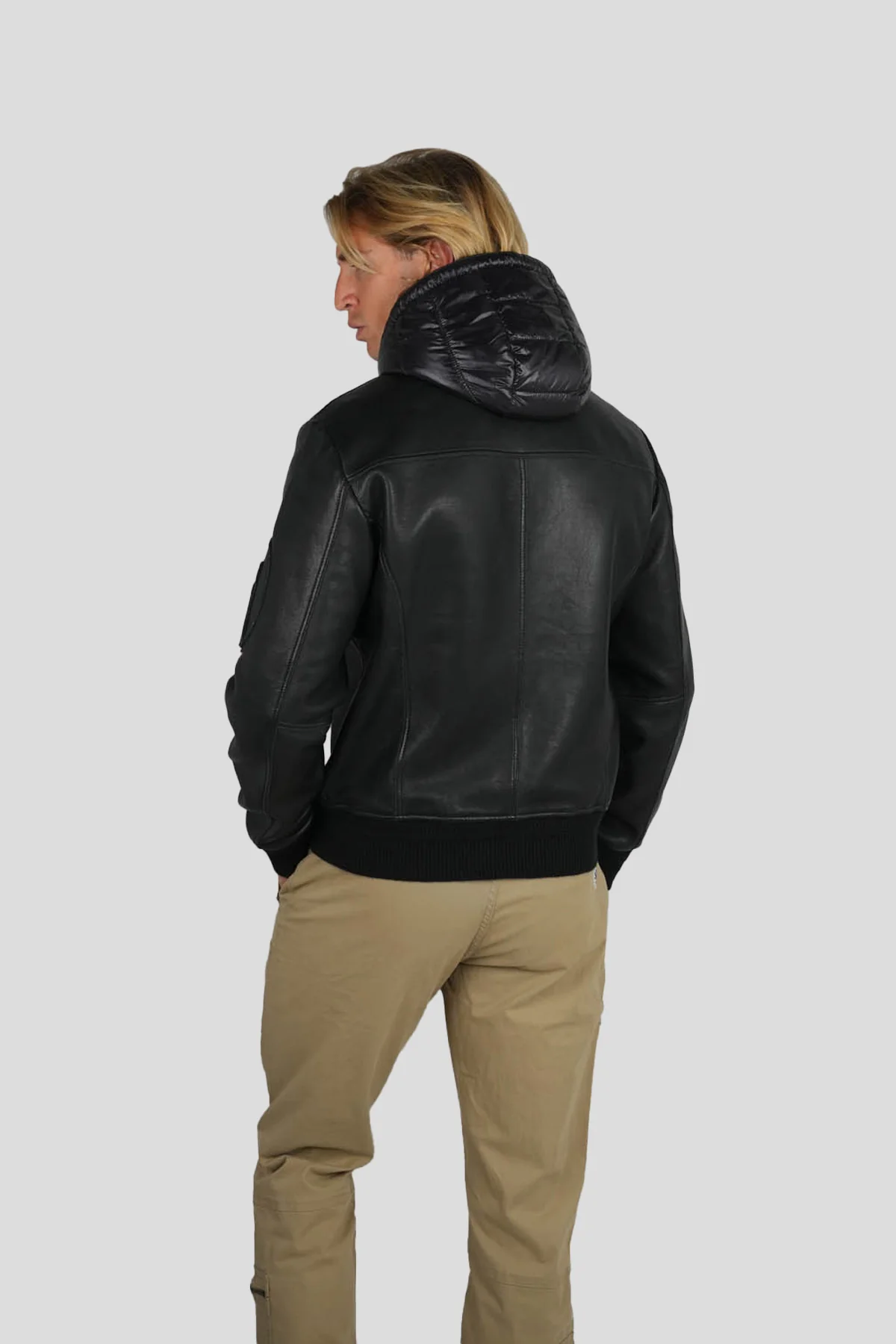 BLOUSON EN CUIR STONE AIR - Image 5