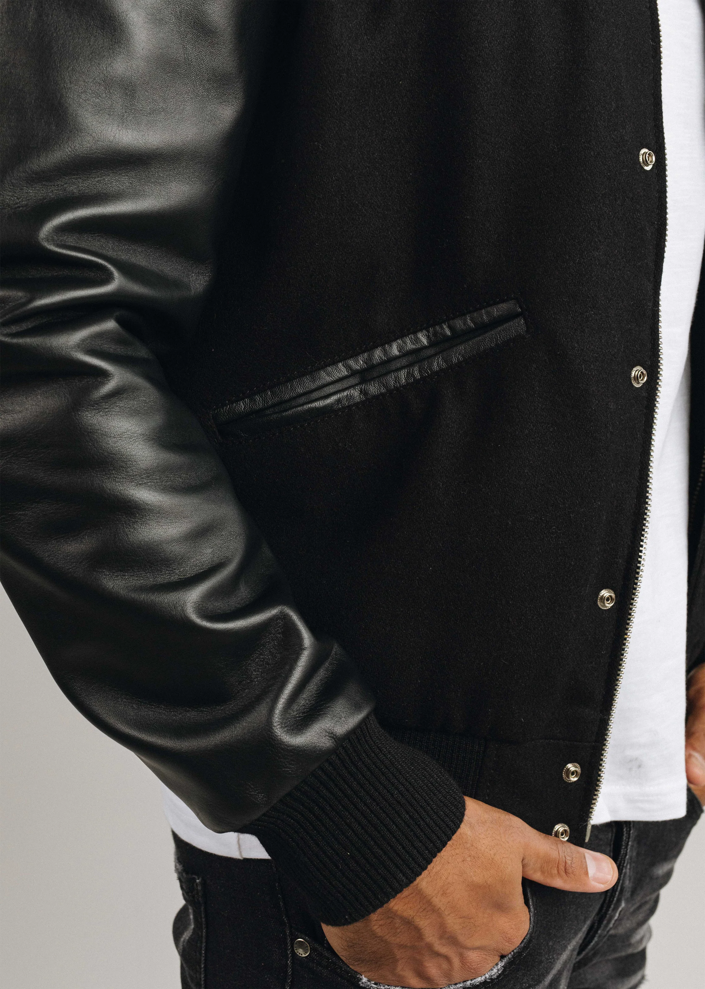 Cuir noir COLLEGE MICHIGAN - Image 4