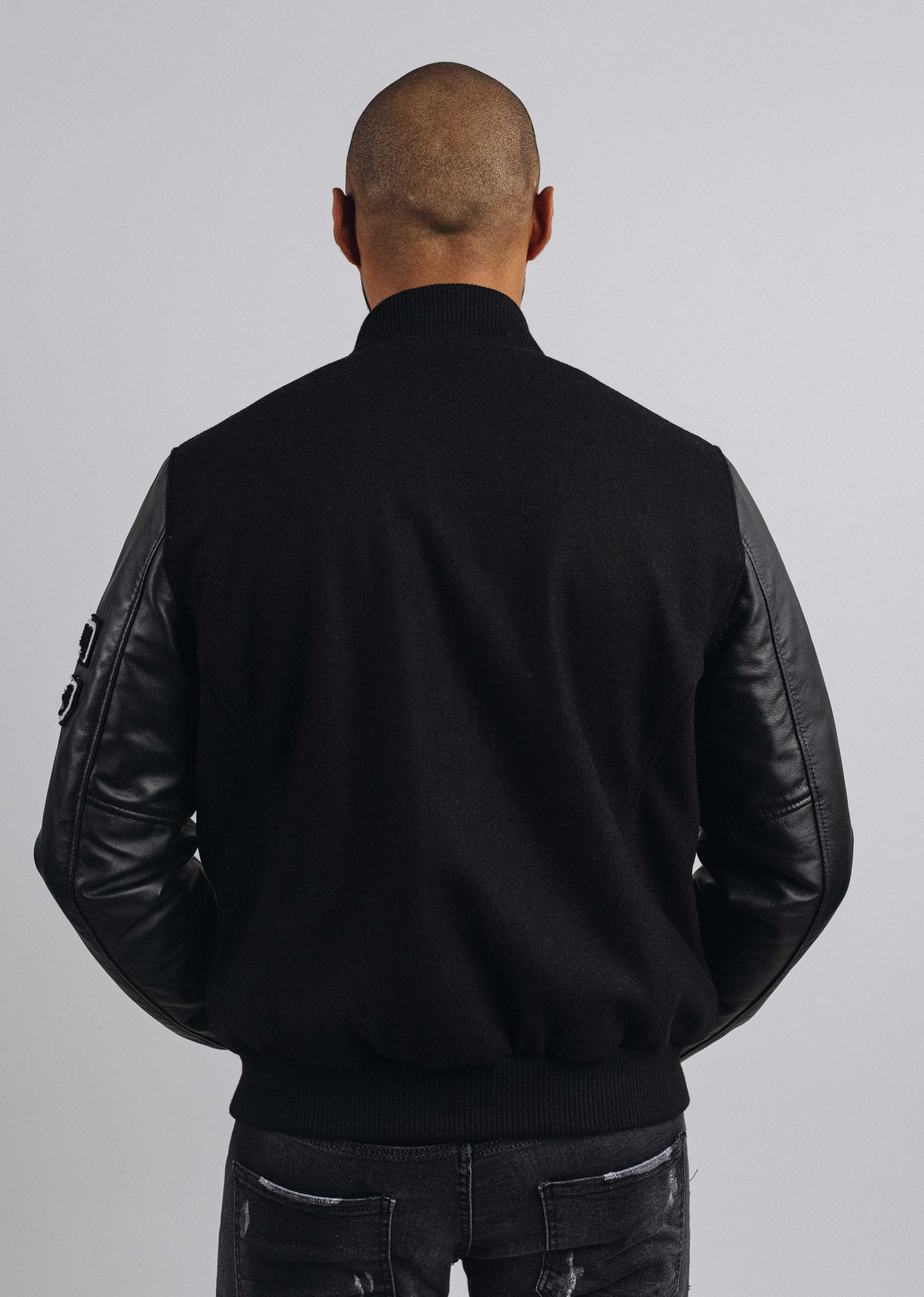 Cuir noir COLLEGE MICHIGAN - Image 5