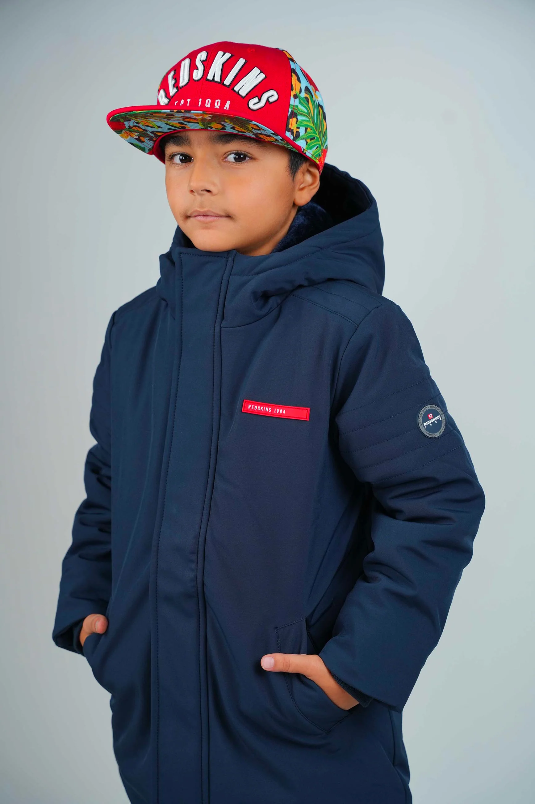 Parka enfant bleu marine - Image 3